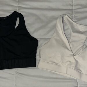 Black and White Sports Bras